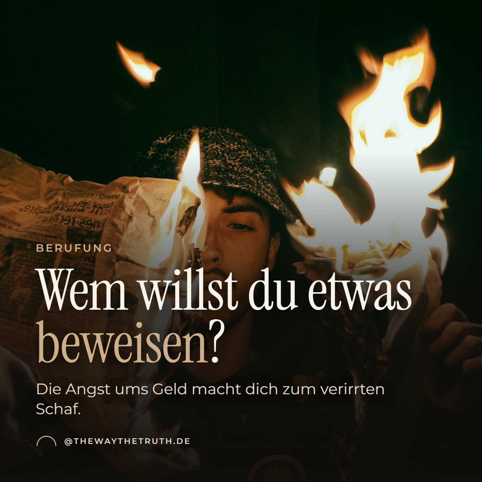 Thumbnail: Wem willst du etwas beweisen? Die Angst ums Geld macht dich zum verirrten Schaf.